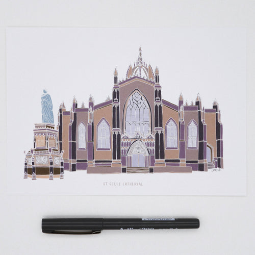 SALE St Giles Cathedral A4 print - Victoria Rose Ball