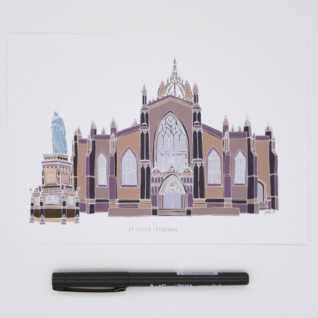 SALE St Giles Cathedral A4 print - Victoria Rose Ball