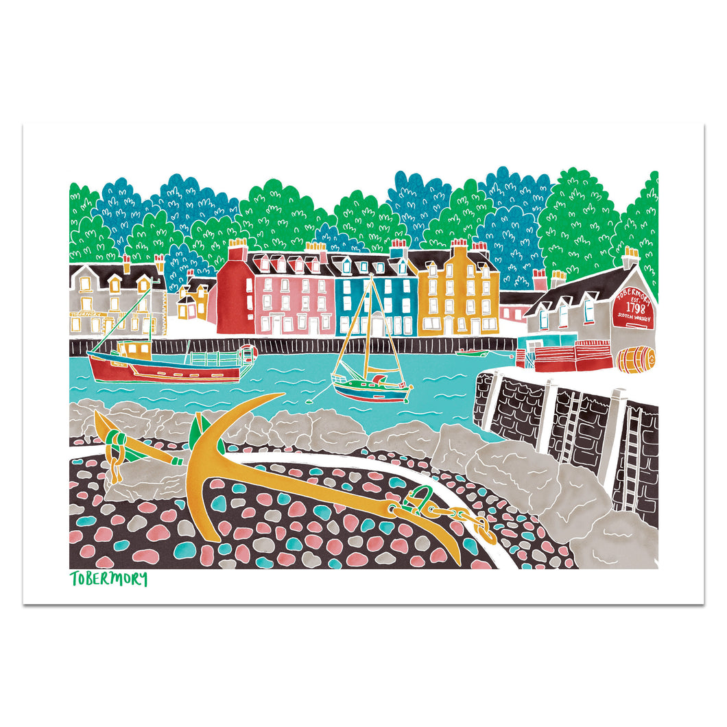 Tobermory Print (Stylised Colours) - Victoria Rose Ball